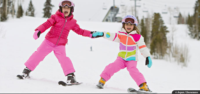 aspen snowmass family ski vacation, aspen snowmass kids ski free
