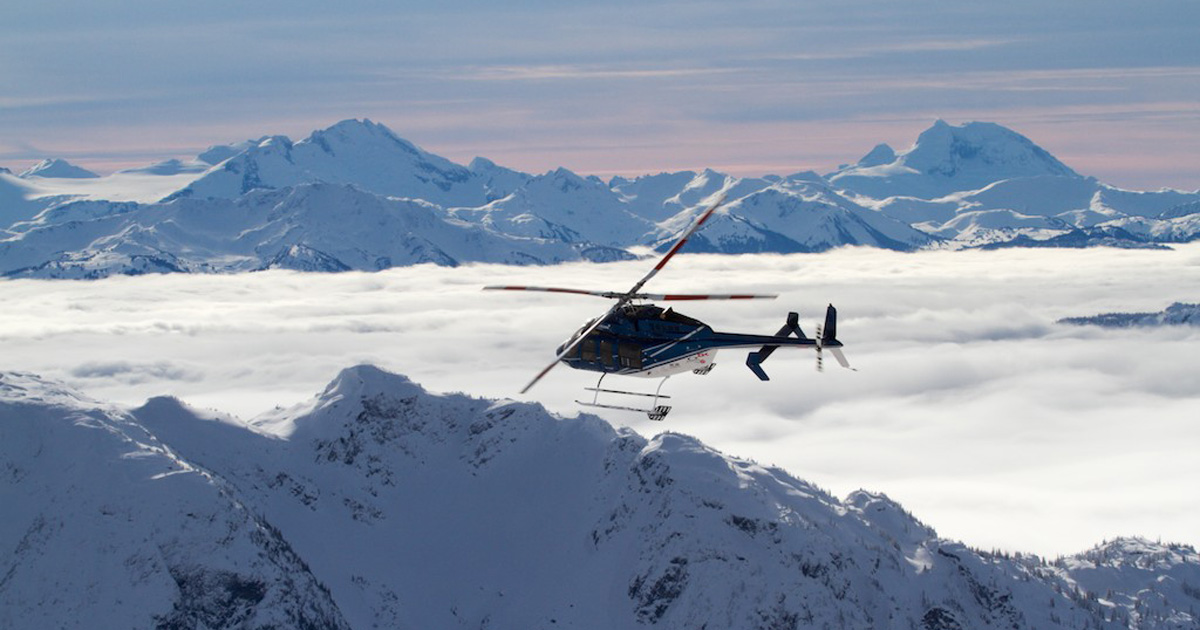 Whistler heli-skiing