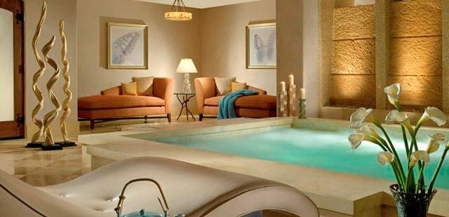 the spa at the Arrabelle in Vail, CO