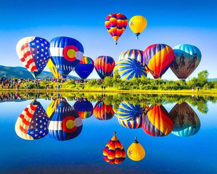 hot air balloon festival in steamboat springs, best summer resorts, summer mountain pictures, summer mountain towns, summer mountain resorts, summer mountain vacations usa