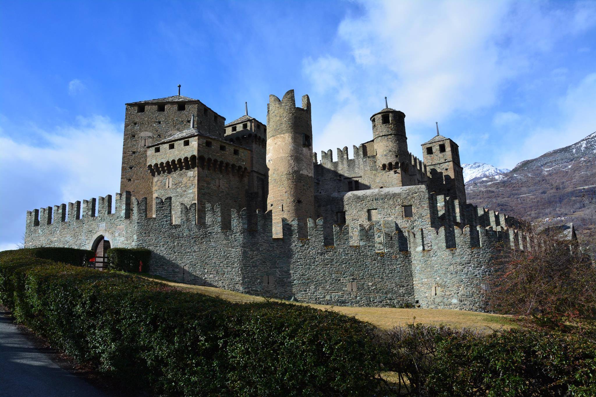 Fenis Castle Valle d'Aosta, aosta alpine adventures