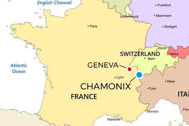 Chamonix Map 
