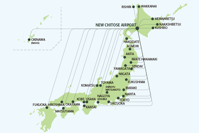 travel to new chitose, how to get to hokkaido to ski, getting to japan by air