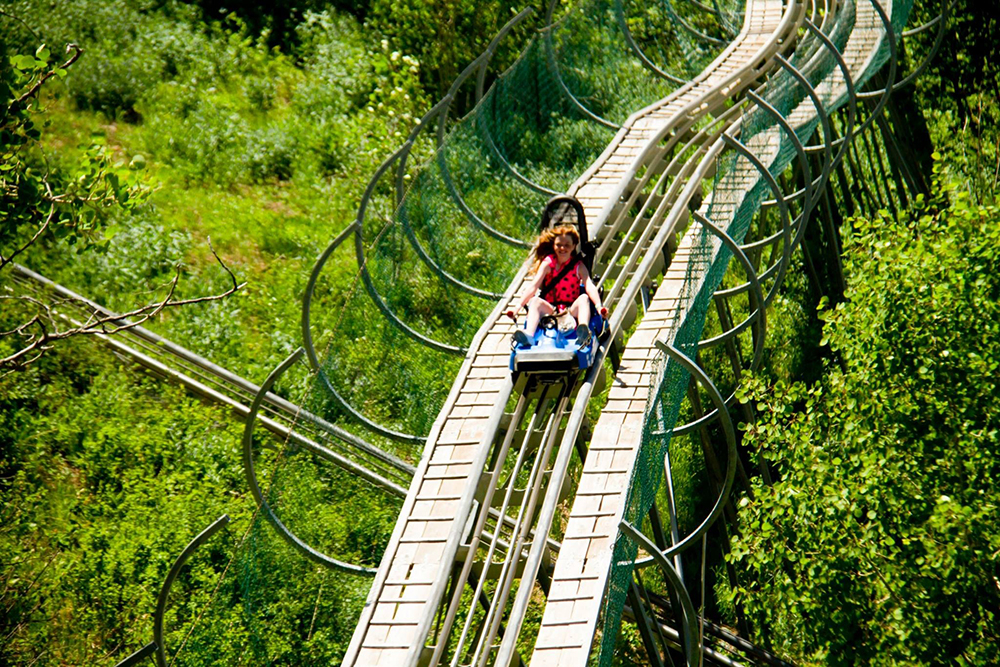 the alpine coaster in park city