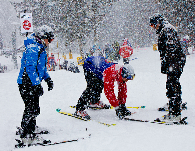 ski instructor tips, first ski lesson